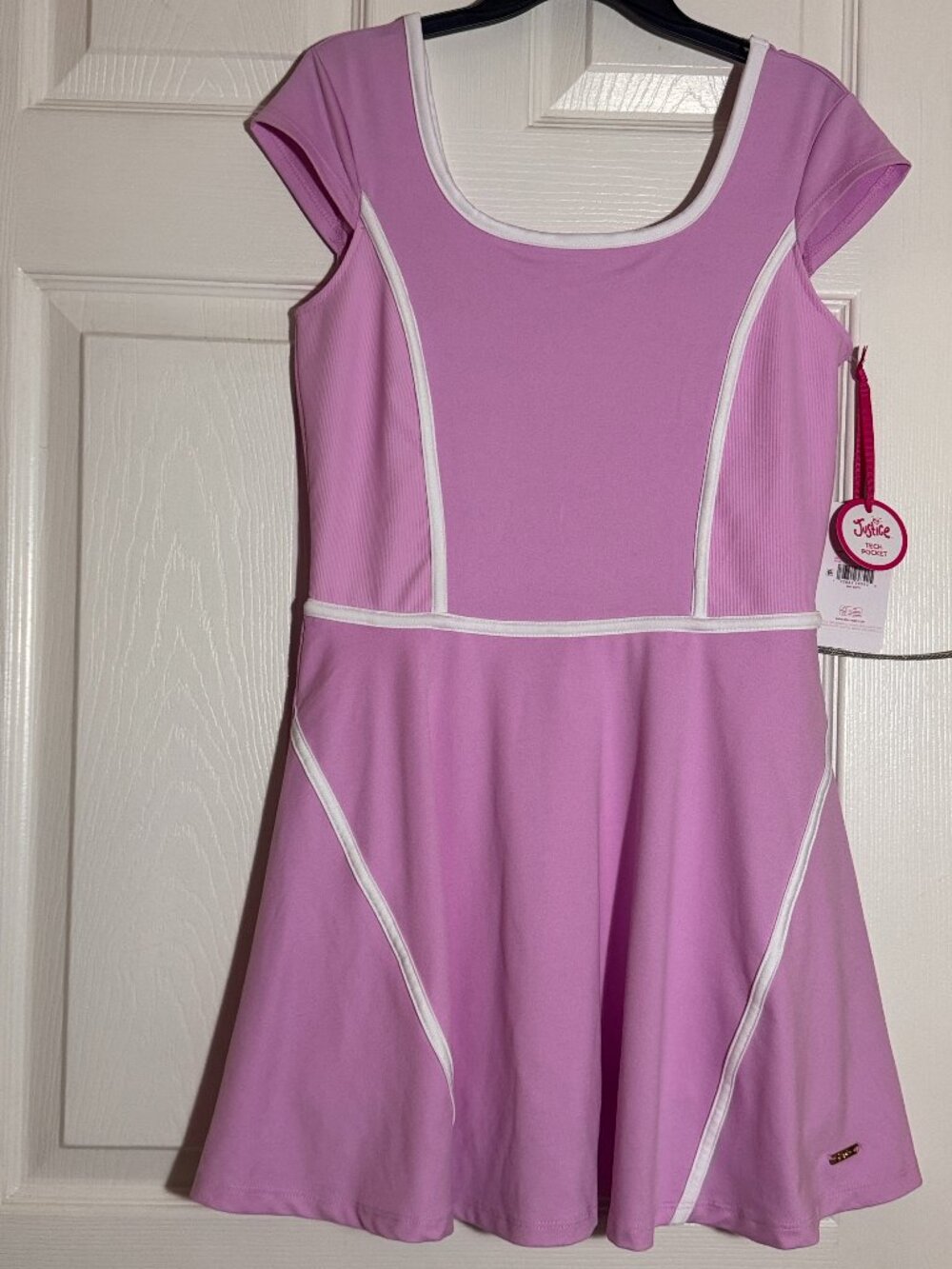 NWT Justice Girls Active Everyday Cap Sleeve Skater Dress L NEW